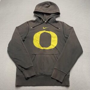 Oregon Ducks Hoodie Mens‎ Medium Black Yellow NCAA Football Nike Sweatshirt